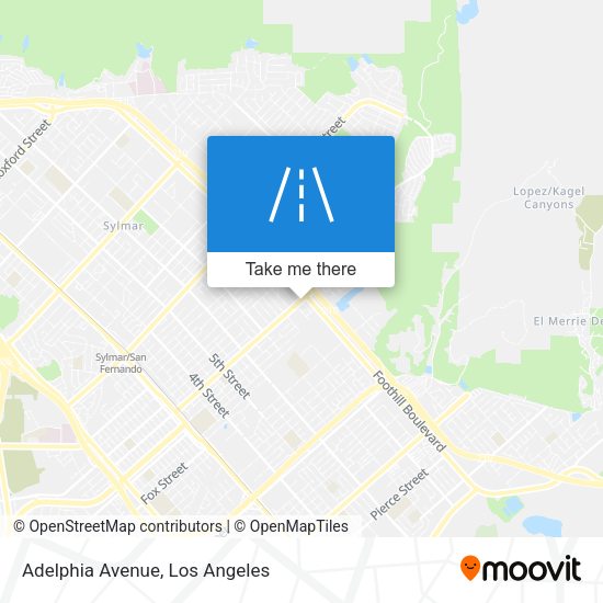 Adelphia Avenue map