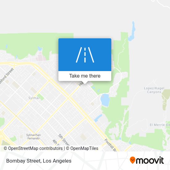 Mapa de Bombay Street
