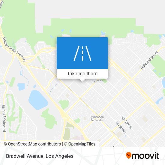 Bradwell Avenue map