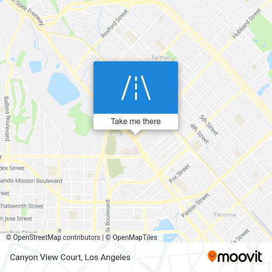 Canyon View Court map