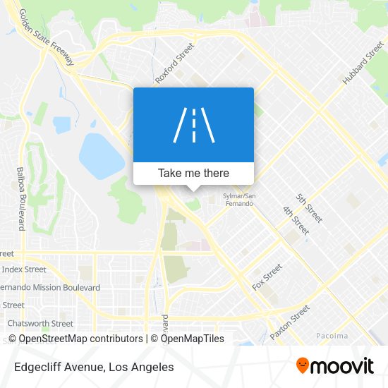 Edgecliff Avenue map