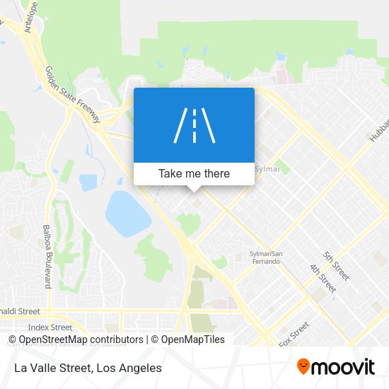 La Valle Street map