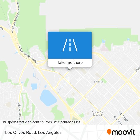 Los Olivos Road map