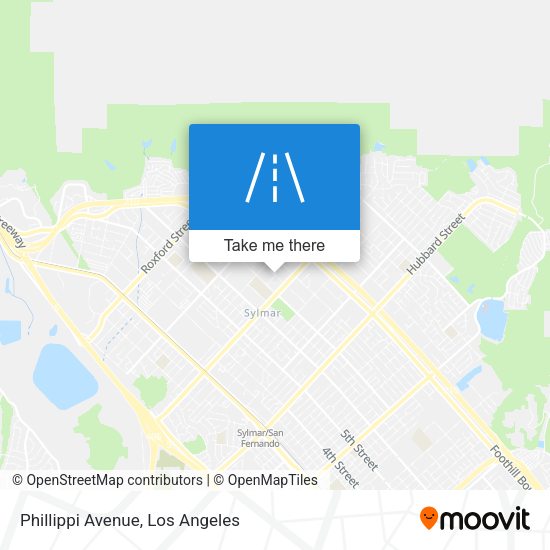 Mapa de Phillippi Avenue