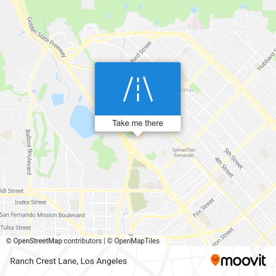 Ranch Crest Lane map