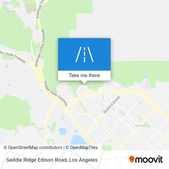 Mapa de Saddle Ridge Edison Road