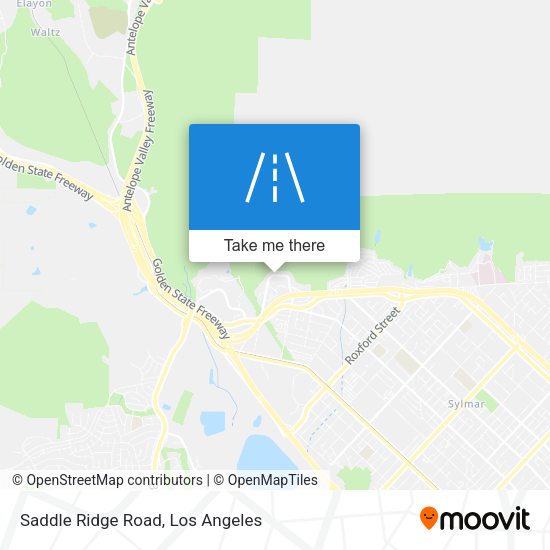 Saddle Ridge Road map