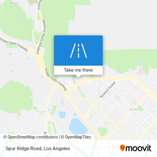 Spur Ridge Road map