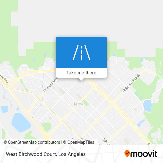 West Birchwood Court map