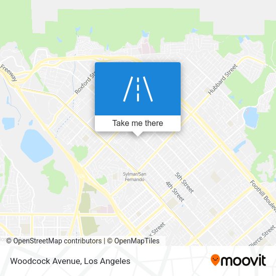 Woodcock Avenue map