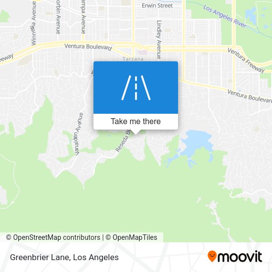 Greenbrier Lane map