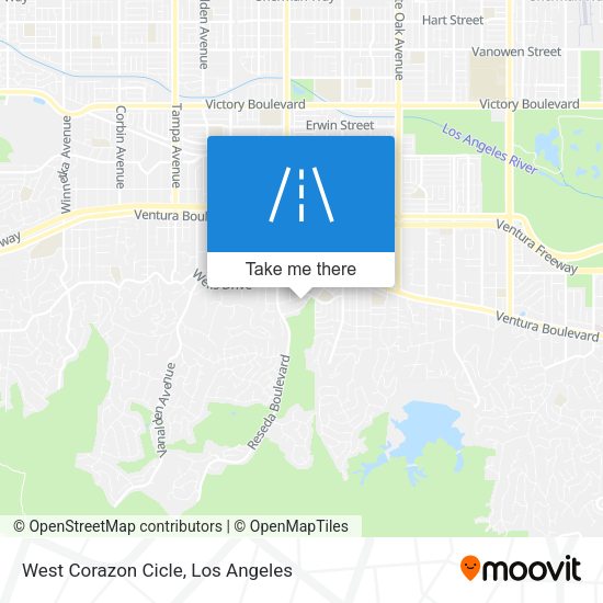 Mapa de West Corazon Cicle
