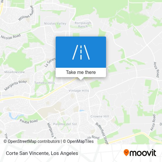 Corte San Vincente map