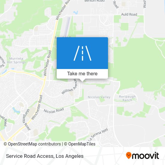 Mapa de Service Road Access