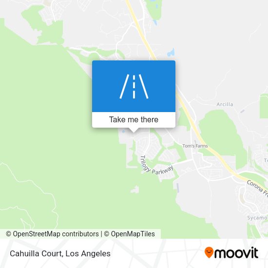 Mapa de Cahuilla Court