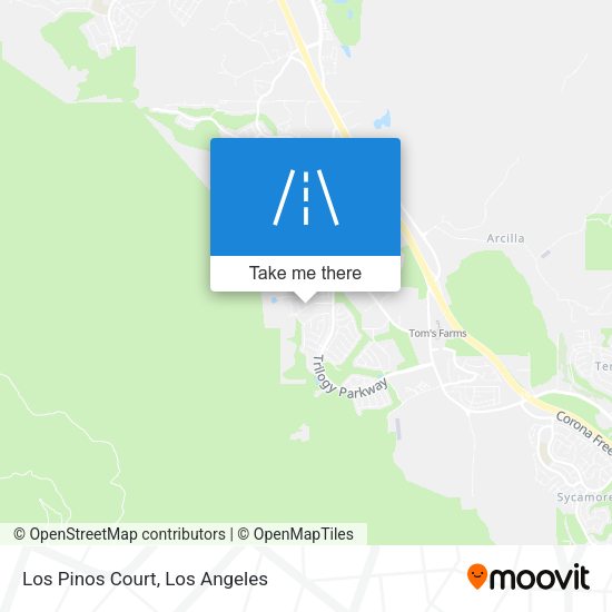 Los Pinos Court map