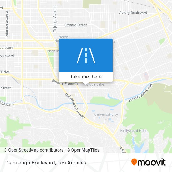 Mapa de Cahuenga Boulevard