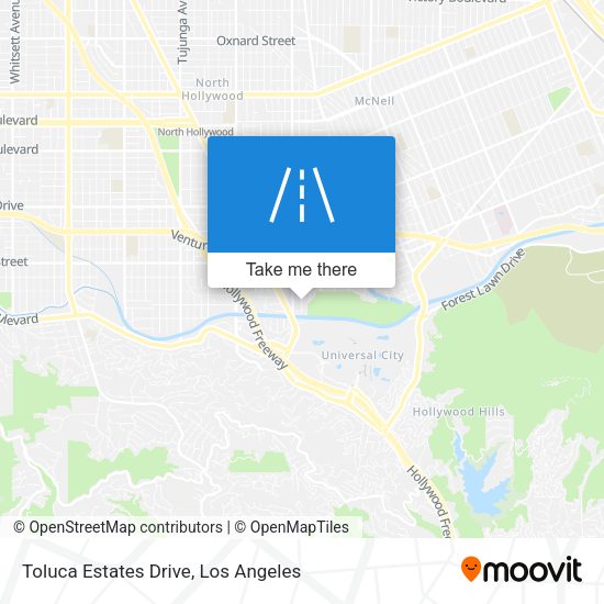 Toluca Estates Drive map