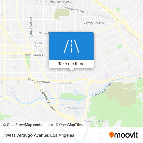 Mapa de West Verdugo Avenue