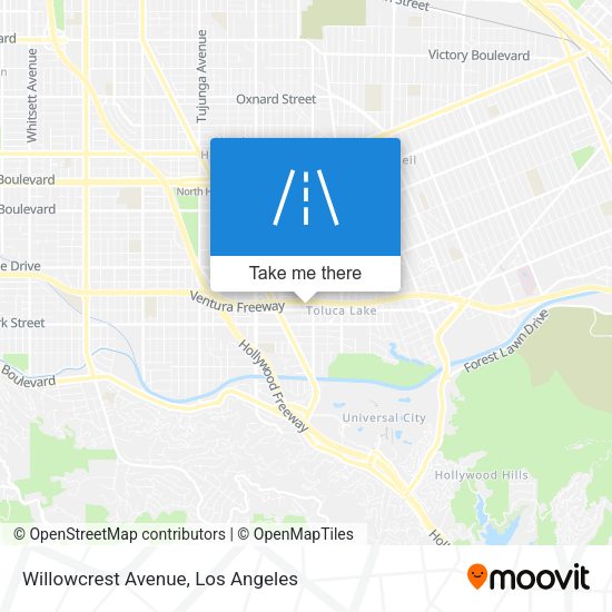 Mapa de Willowcrest Avenue
