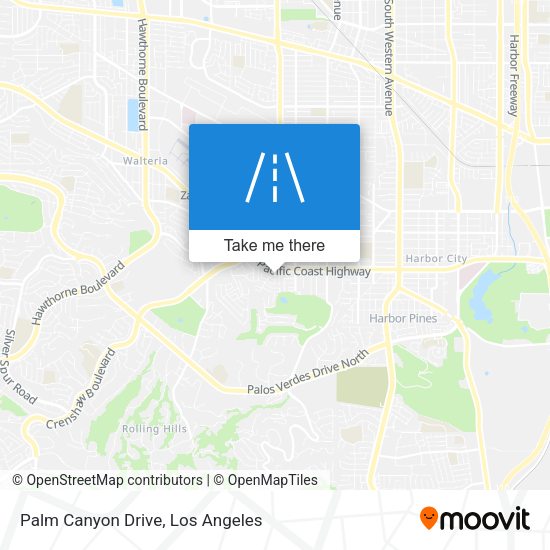 Mapa de Palm Canyon Drive