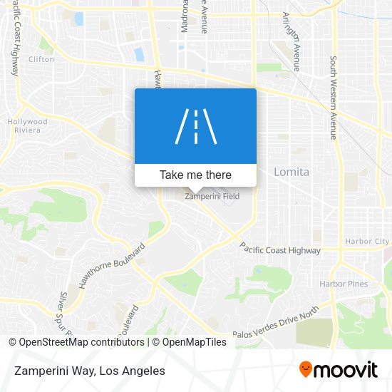 Mapa de Zamperini Way