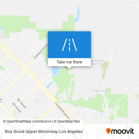 Boy Scout Upper Motorway map