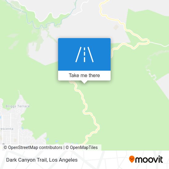 Dark Canyon Trail map