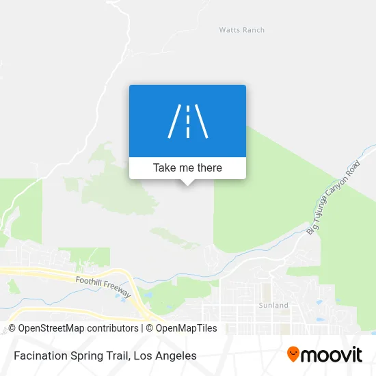 Facination Spring Trail map