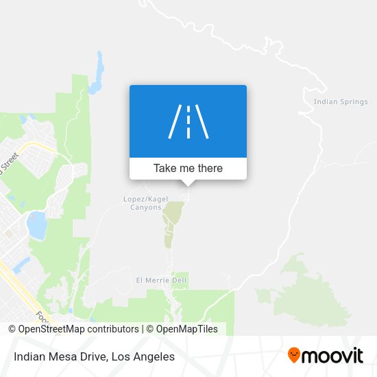 Mapa de Indian Mesa Drive