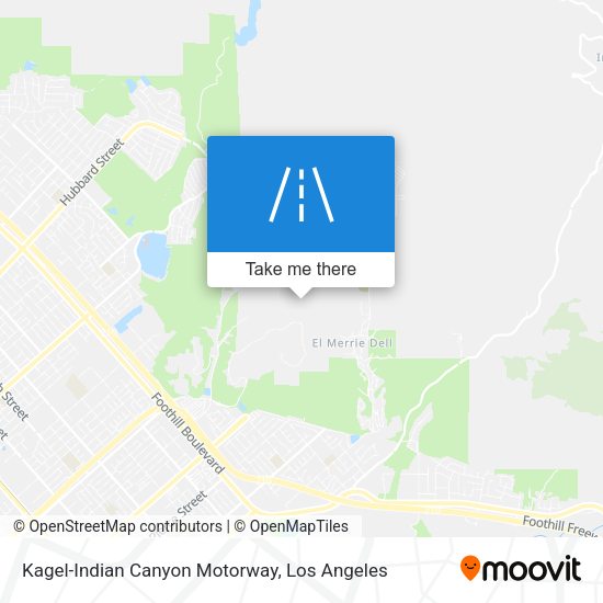Mapa de Kagel-Indian Canyon Motorway