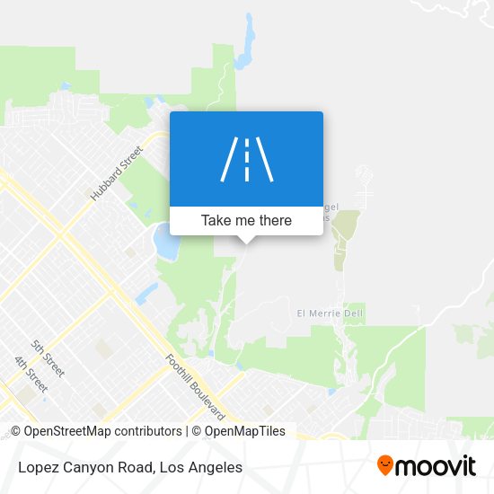 Mapa de Lopez Canyon Road