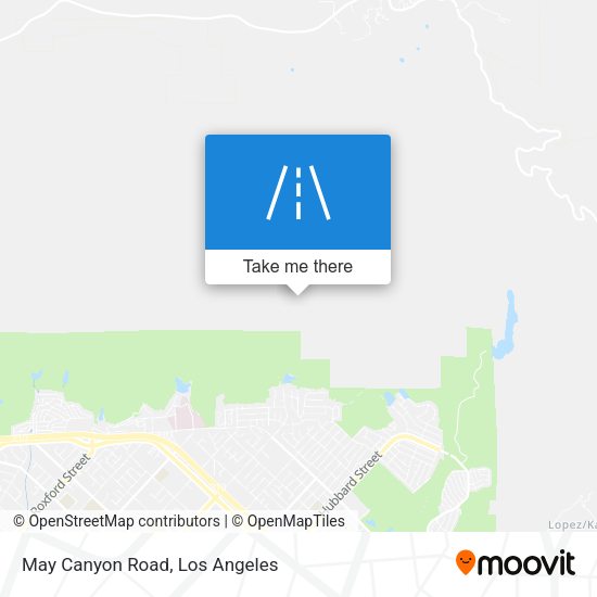 May Canyon Road map