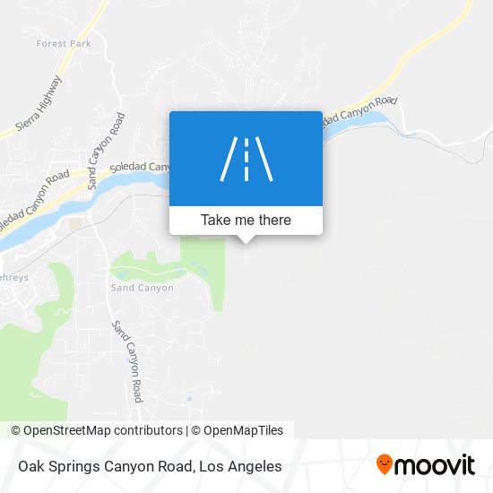 Mapa de Oak Springs Canyon Road