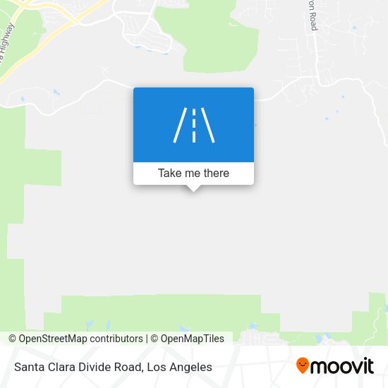 Santa Clara Divide Road map