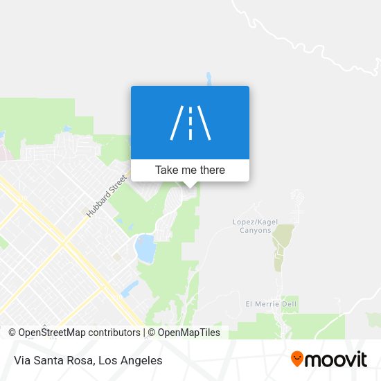 Via Santa Rosa map