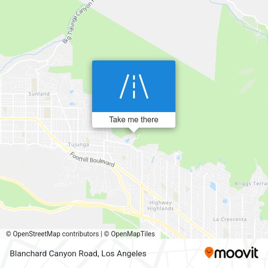 Mapa de Blanchard Canyon Road
