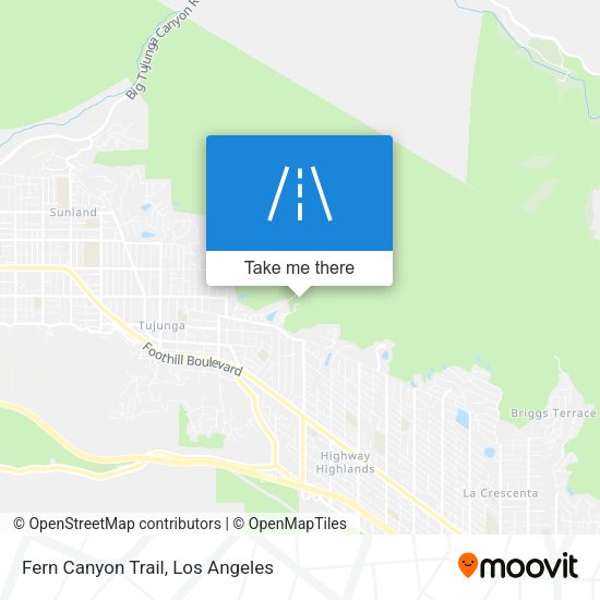 Fern Canyon Trail map