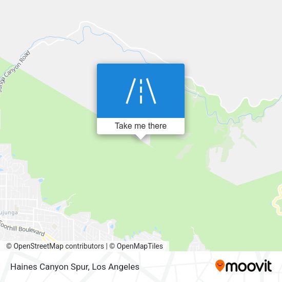 Haines Canyon Spur map