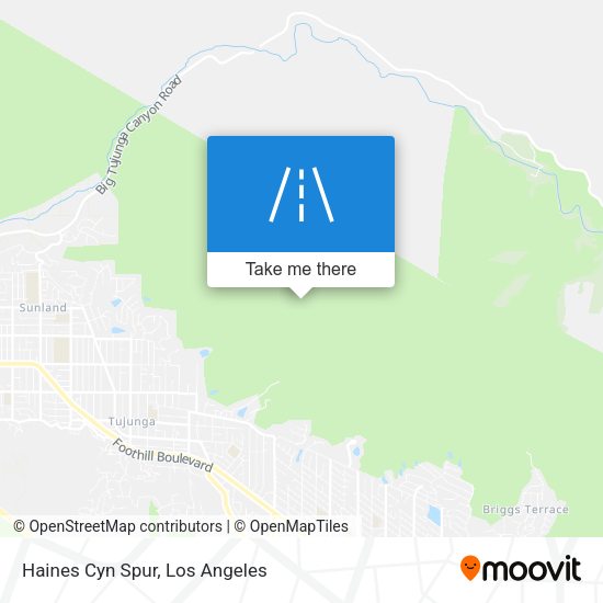 Haines Cyn Spur map