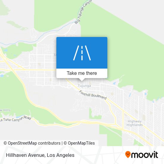 Hillhaven Avenue map
