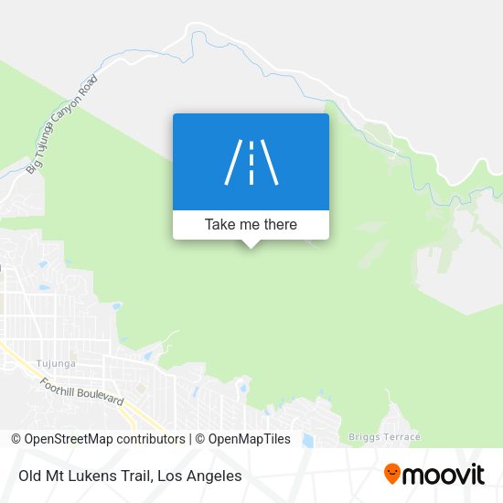 Old Mt Lukens Trail map