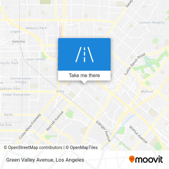 Green Valley Avenue map