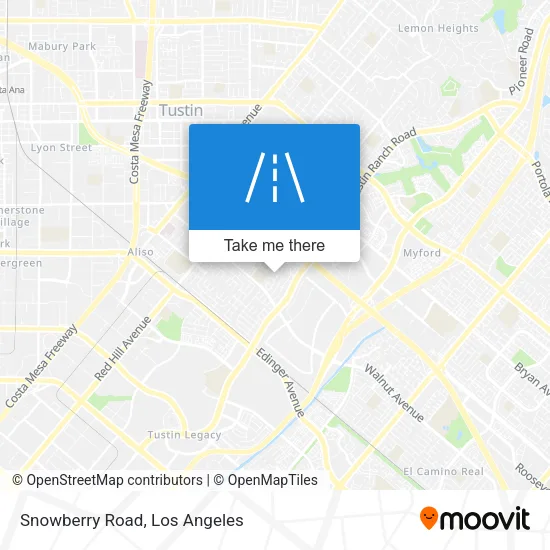 Snowberry Road map