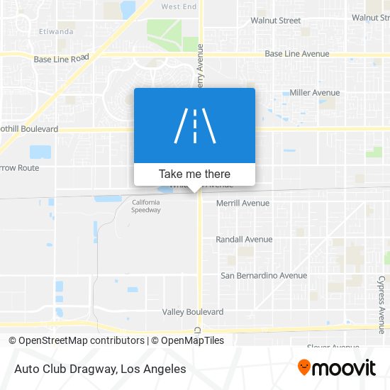 Mapa de Auto Club Dragway