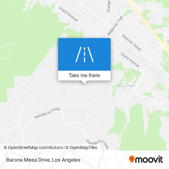 Barona Mesa Drive map