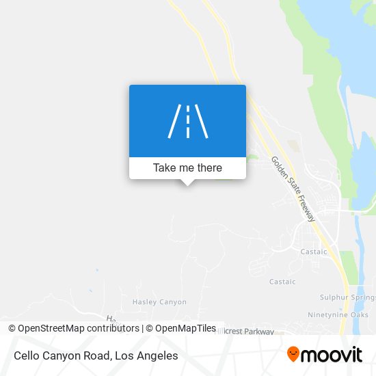 Mapa de Cello Canyon Road