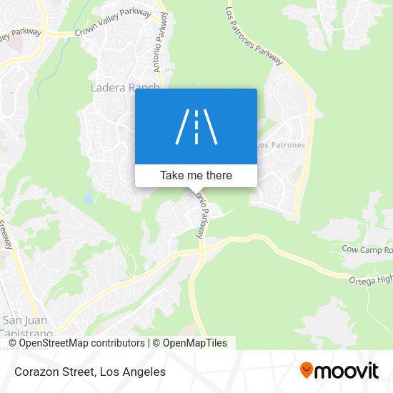 Mapa de Corazon Street