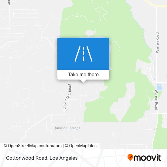 Mapa de Cottonwood Road