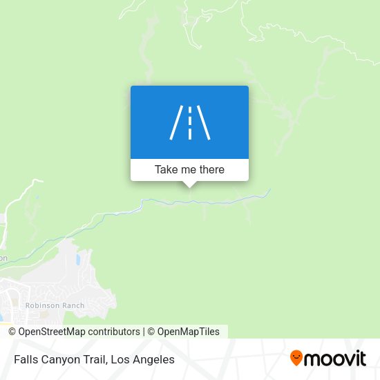 Falls Canyon  Trail map